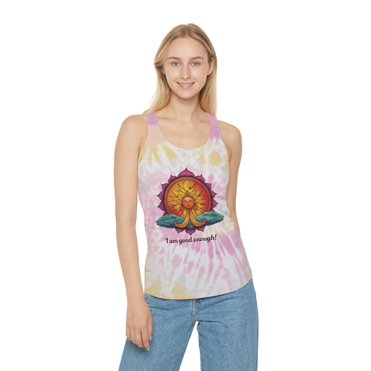 I Am Good Enough Tie-Dye Tank