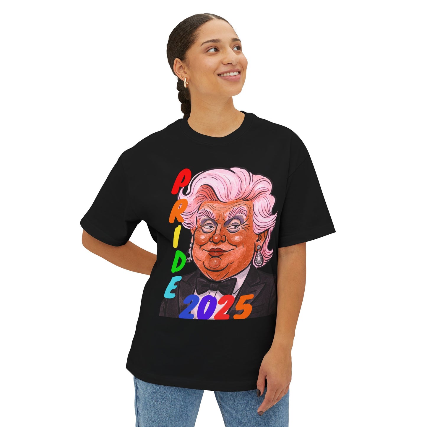 Pride 2025 Queen Donna Boxy Tee, Unisex