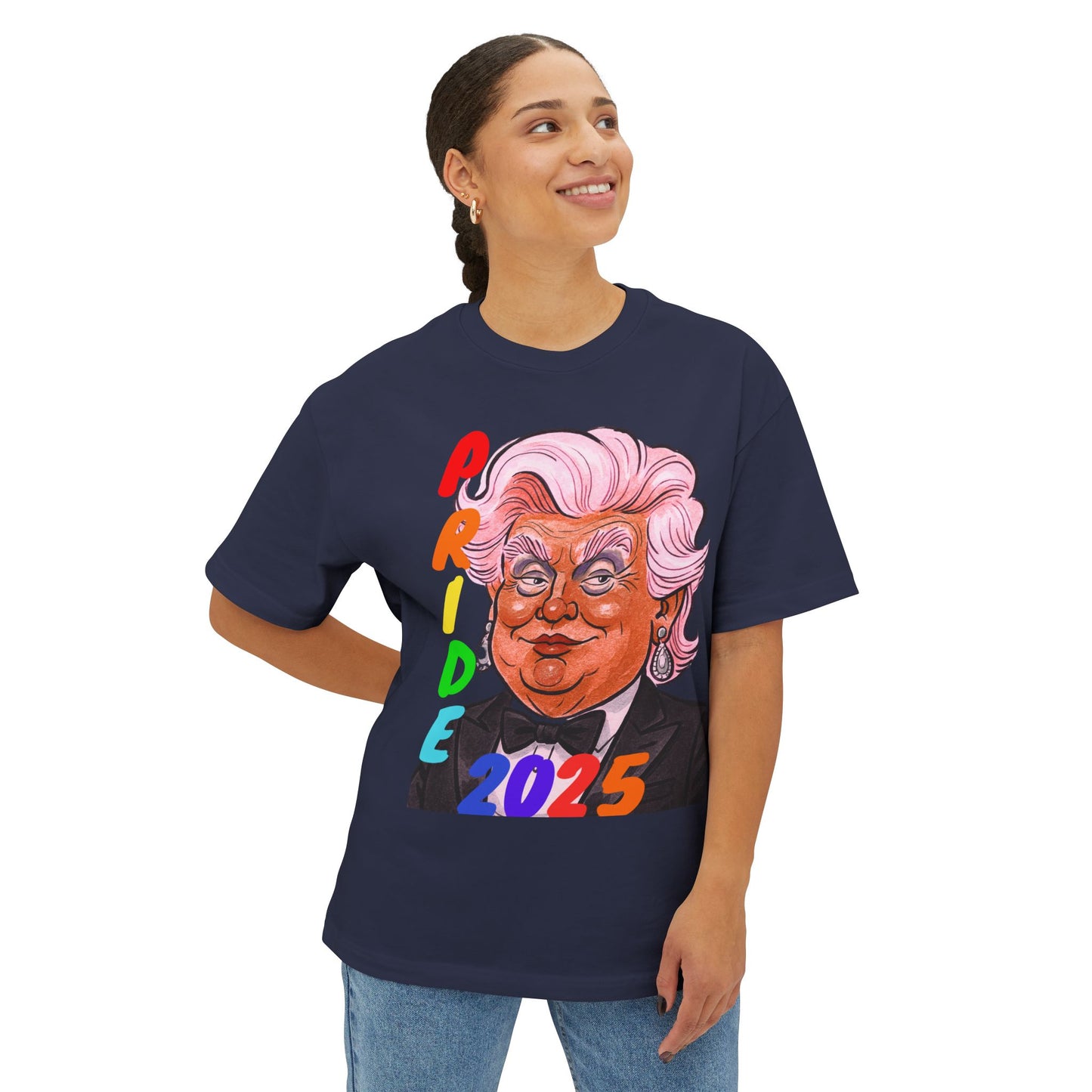 Pride 2025 Queen Donna Boxy Tee, Unisex