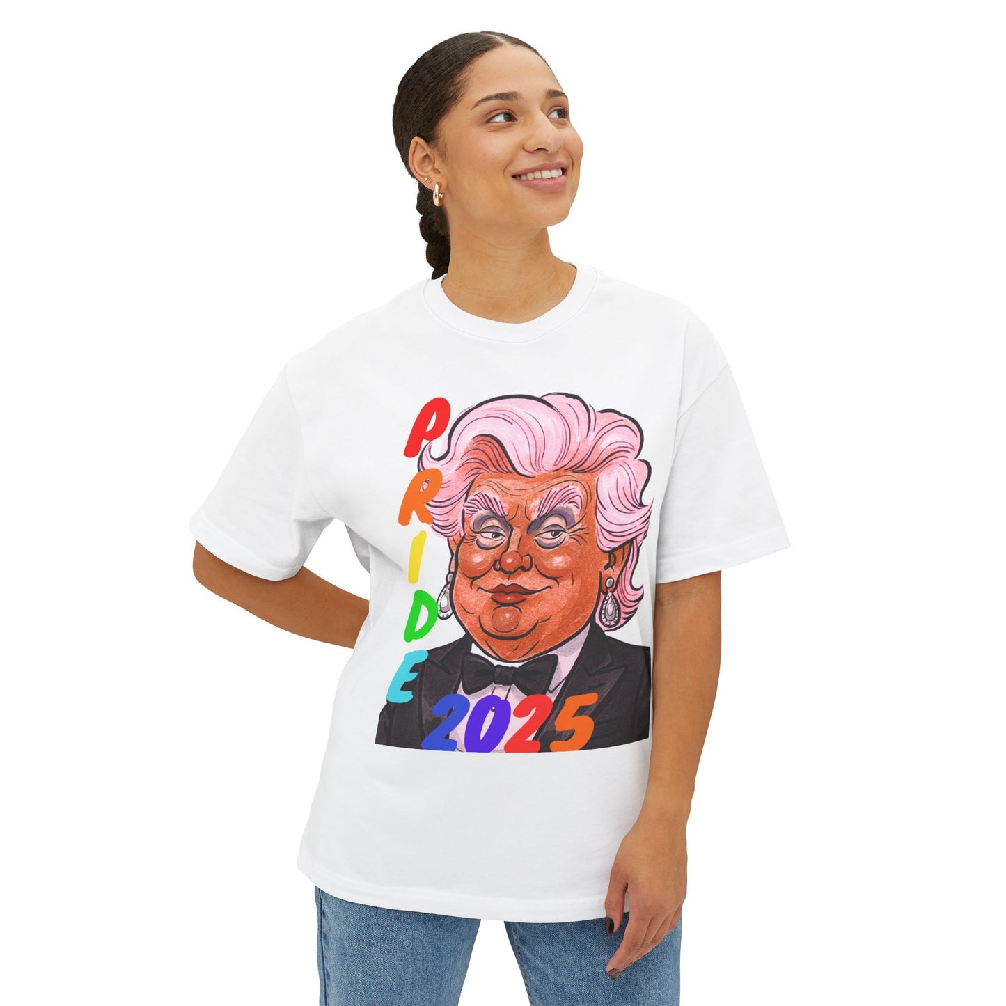 Pride 2025 Queen Donna Boxy Tee, Unisex