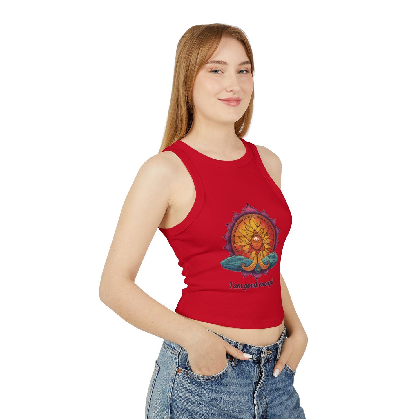 I Am Good Enough Women's Racer Tank