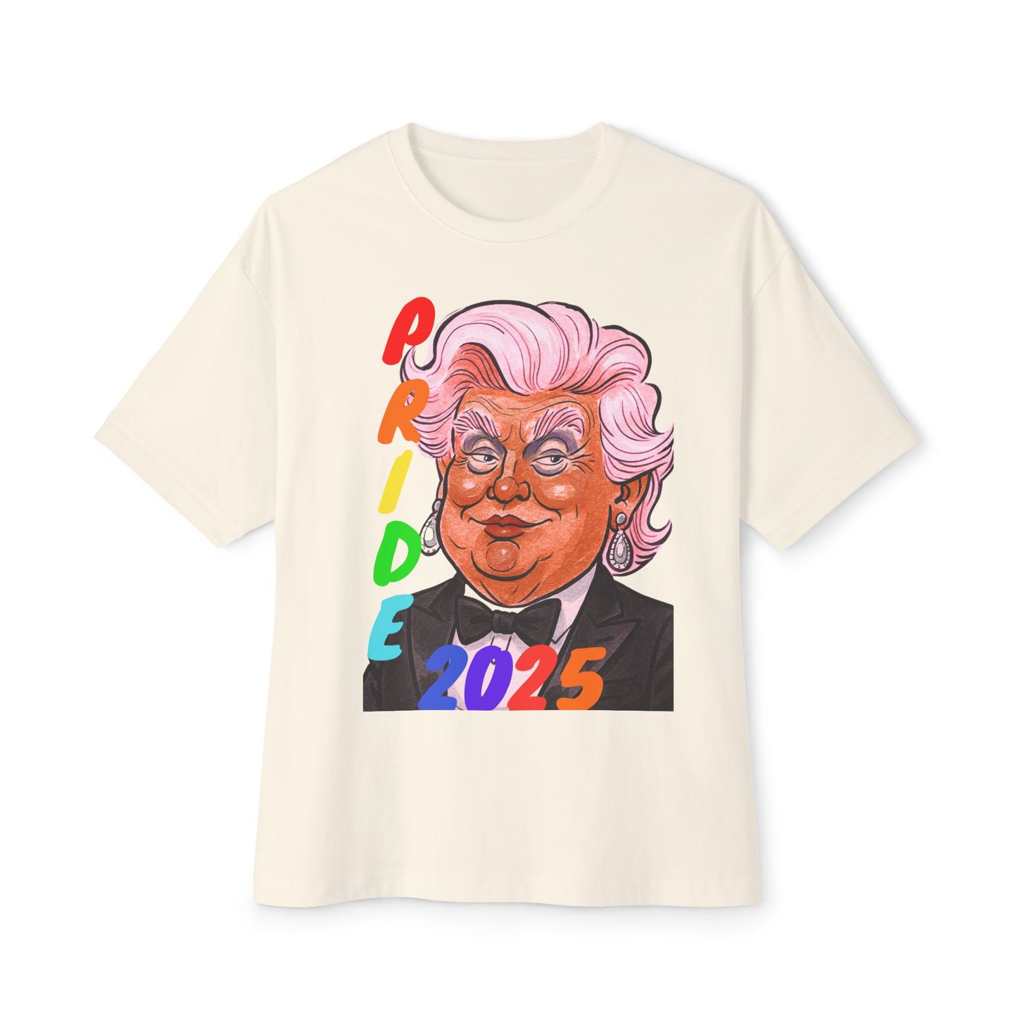 Pride 2025 Queen Donna Boxy Tee, Unisex
