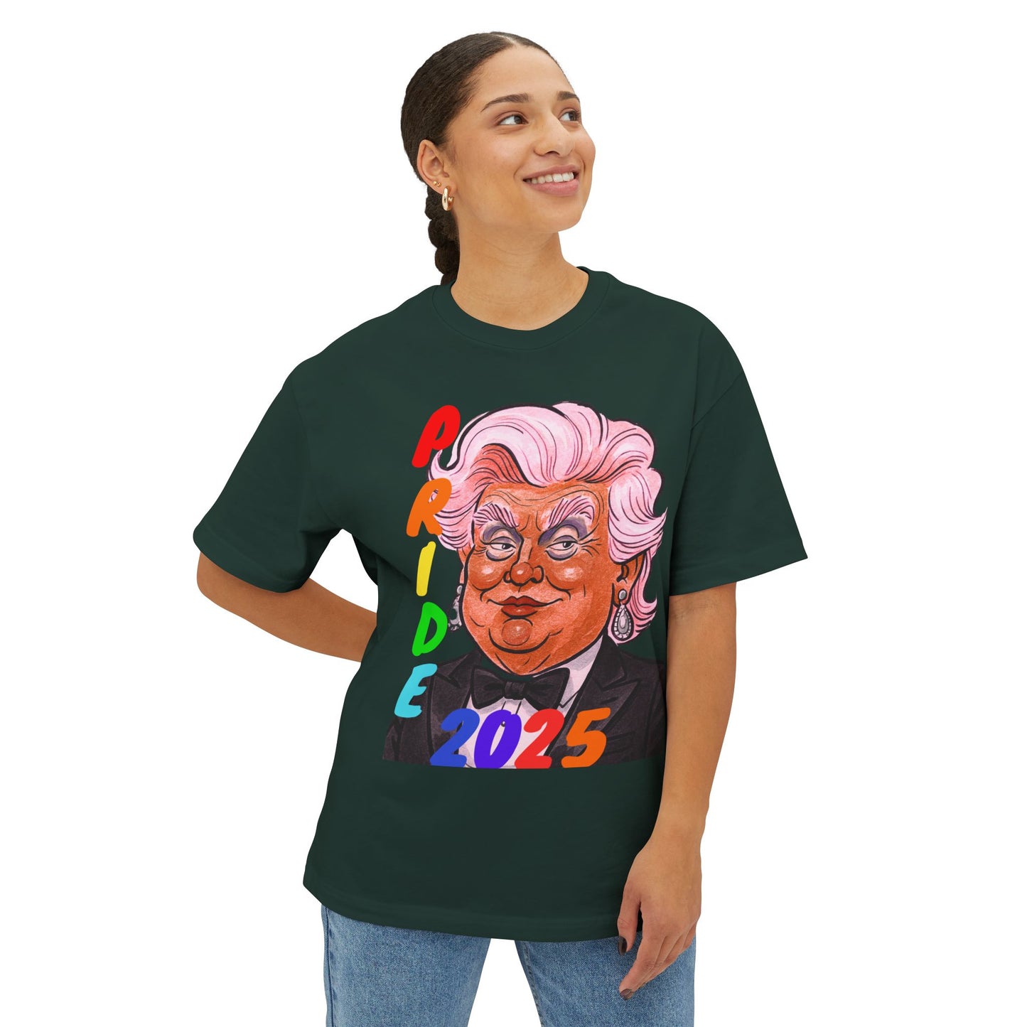 Pride 2025 Queen Donna Boxy Tee, Unisex