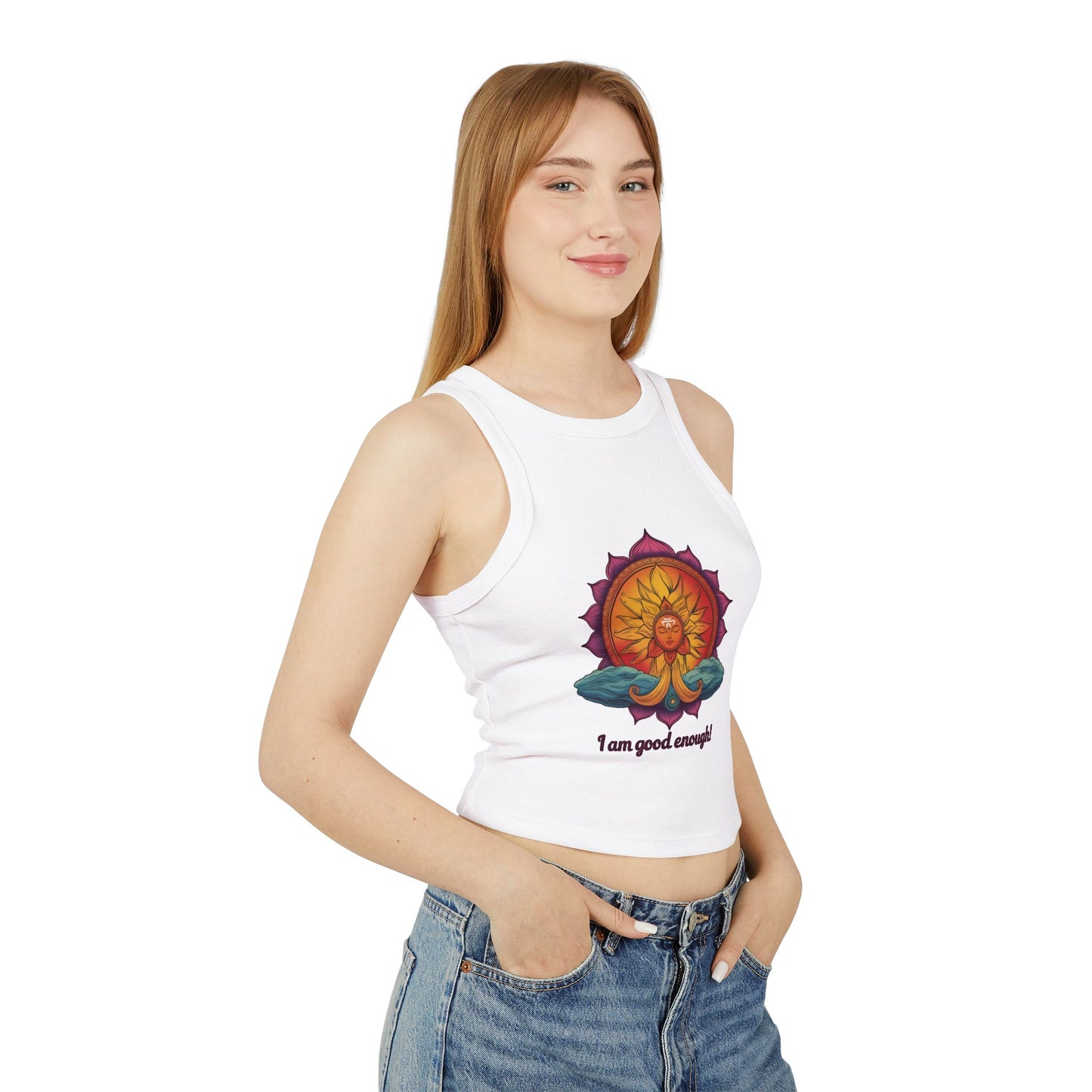 I Am Good Enough Women's Racer Tank