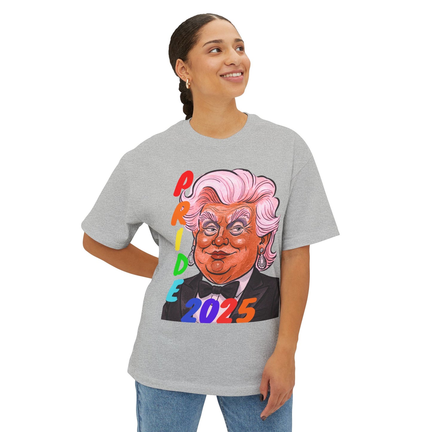 Pride 2025 Queen Donna Boxy Tee, Unisex